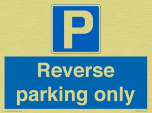Reverse parking only